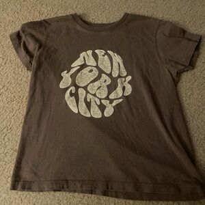 Brandy Melville Brown Graphic Tee